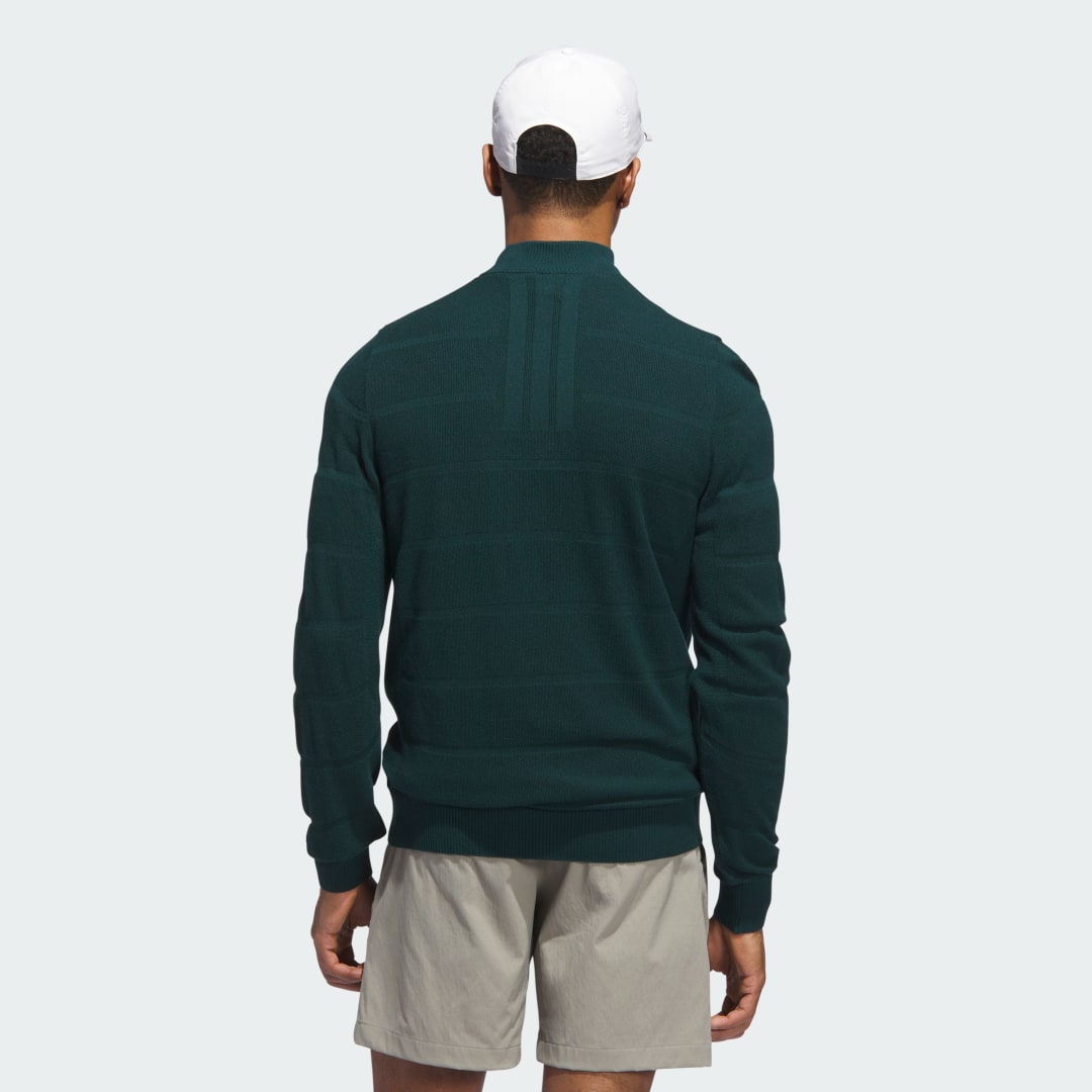 Adidas Ultimate365 Tour Wind Knit Sweater met Korte Rits