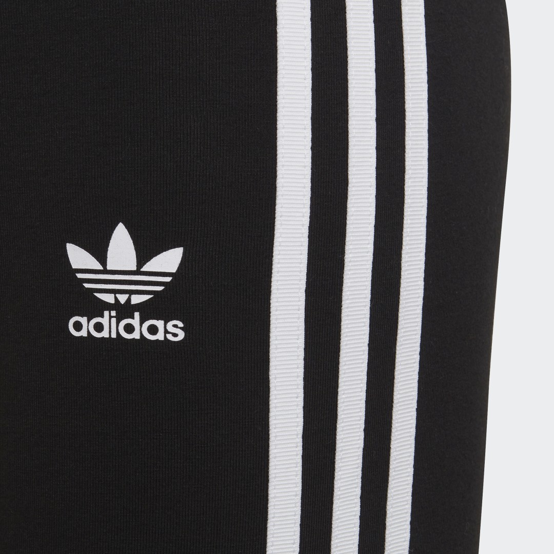 

adidas Mallas Adicolor Corte Medio Niño, Negro/blanco