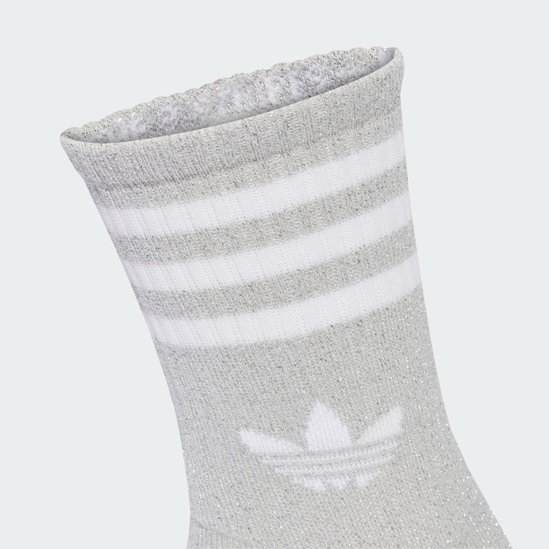 Thumbnail - 3-Streifen Glitzer Crew Socken, 2 Paar