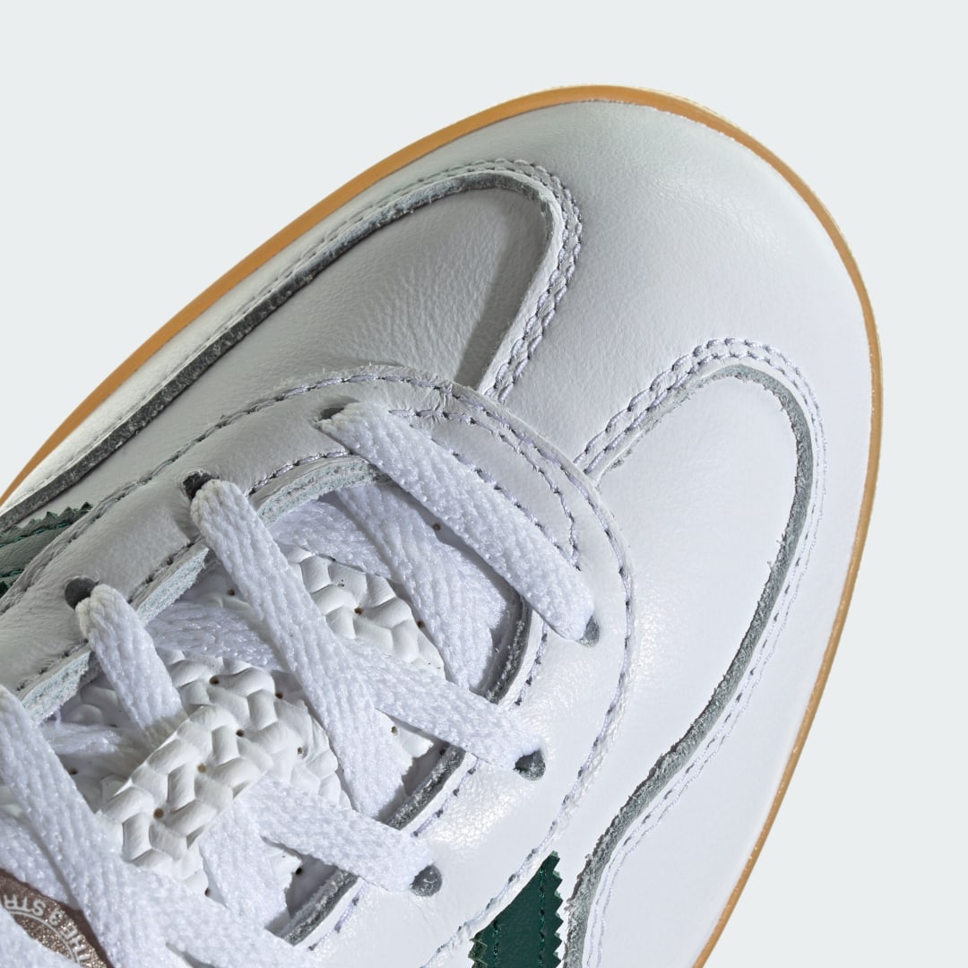 

adidas Tenis Gazelle Indoor Mujer, Blanco/collegiate verde/negro
