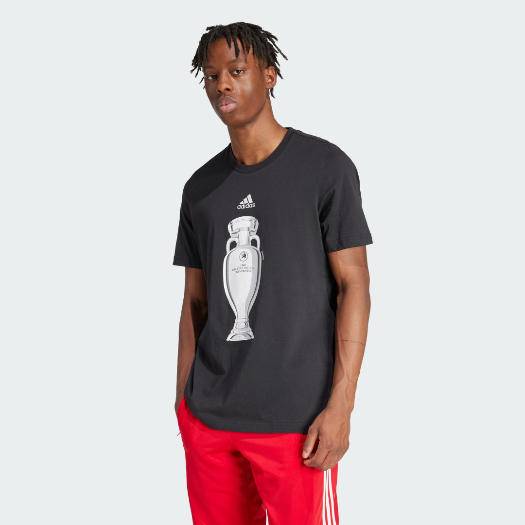 ADIDAS SPORTSWEAR T-shirt met labelstitching model 'TROPHY'