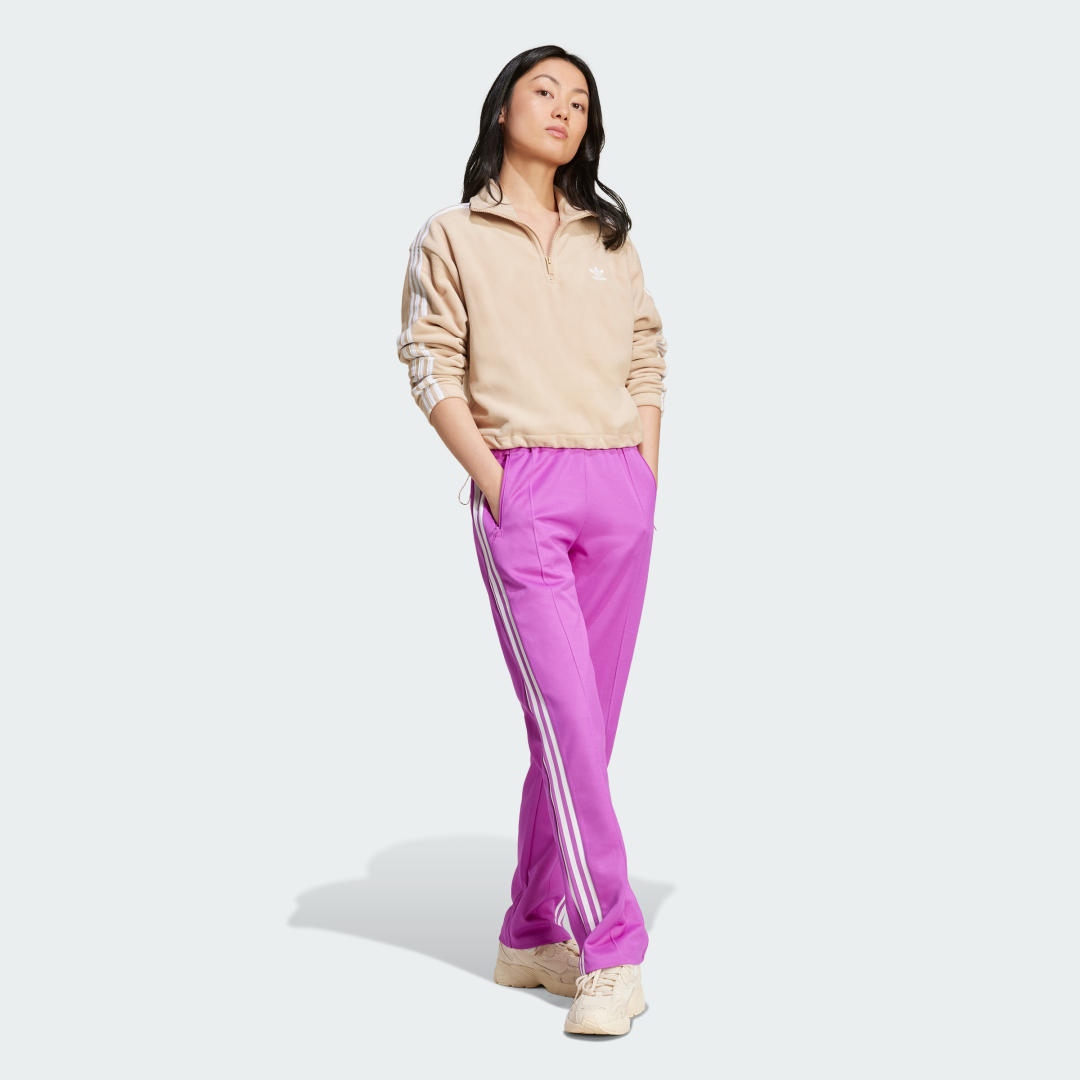 Adidas Polar Fleece Loose Sweatshirt met Halflange Rits