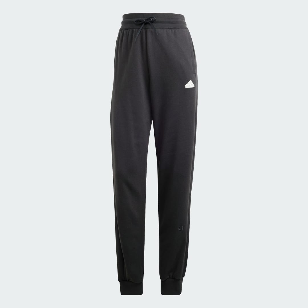 Pantalon ample molleton brodé