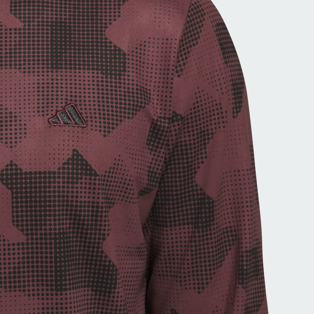 Adidas Go-To Printed Pullover met Korte Rits