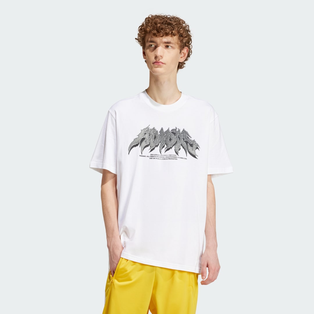 adidas Camiseta Flames Concert Hombre, Blanco