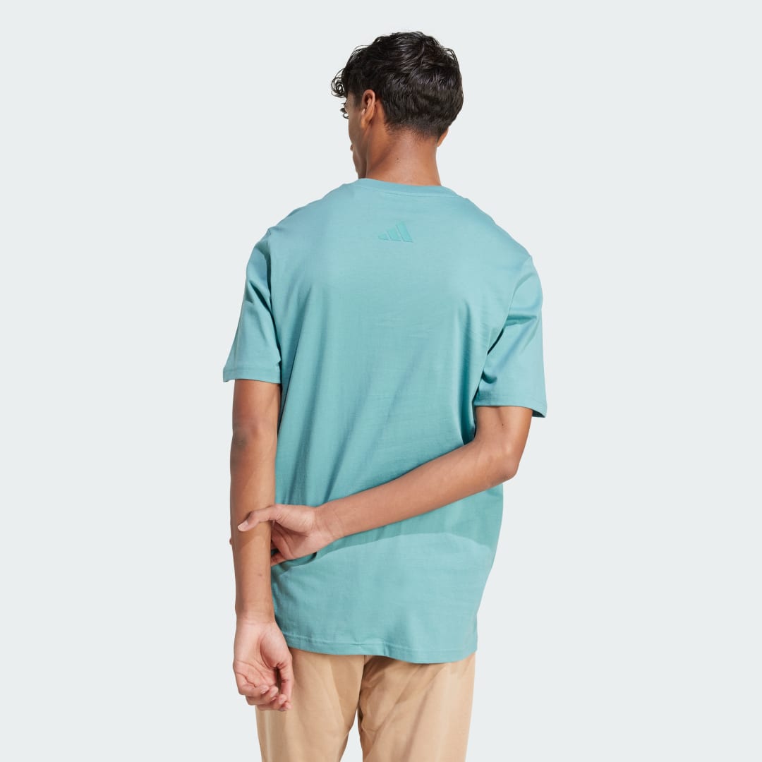 Adidas T-shirt graphic patch hond sok