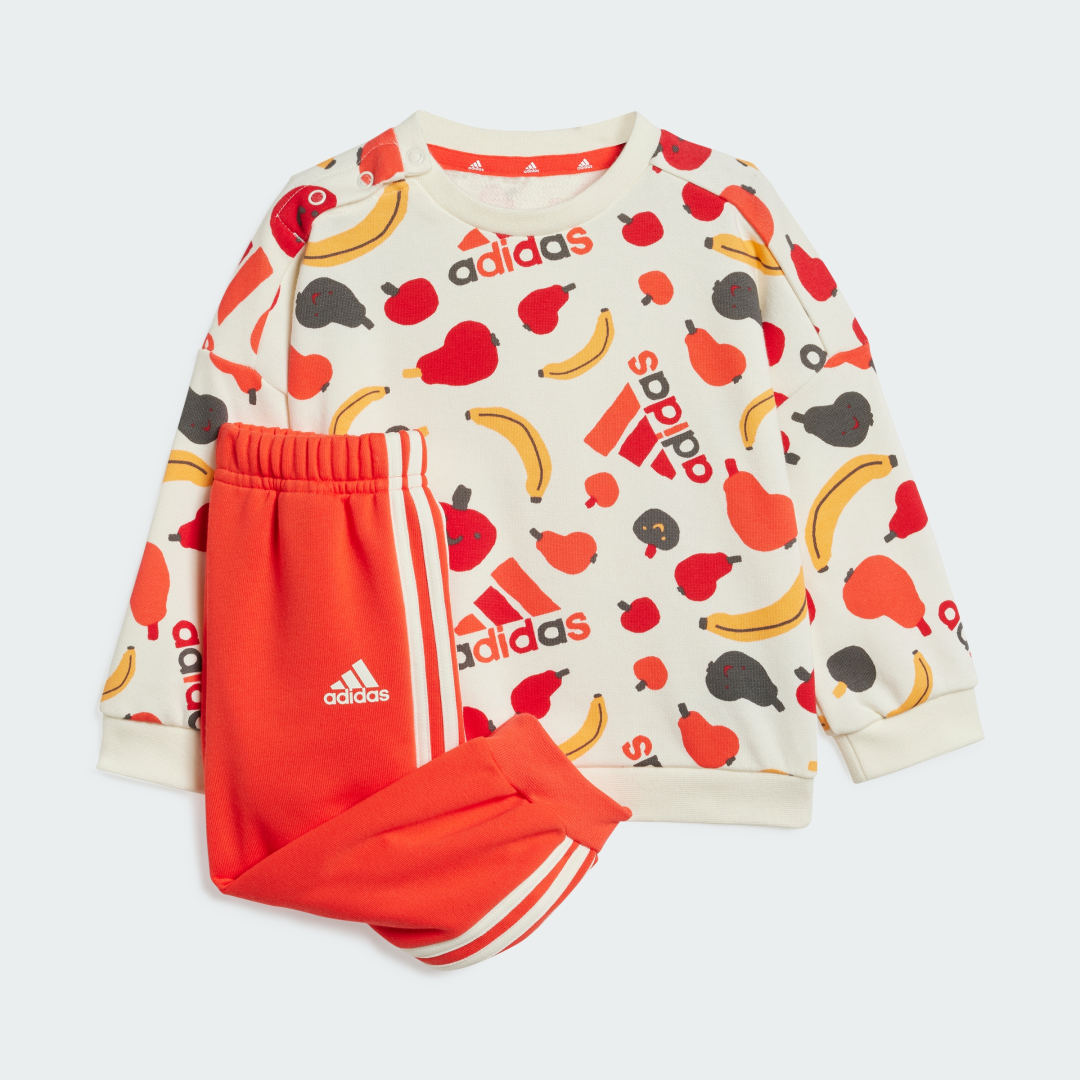 Adidas Sportswear Essentials Allover Print Jogger Set Kids