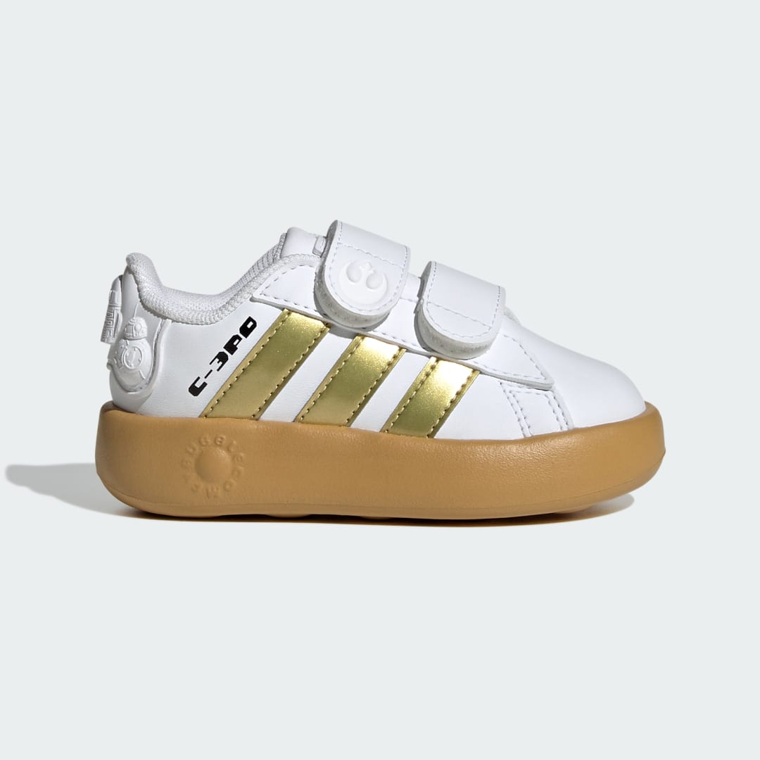 Adidas Grand Court sneaker Cloud White / Gold Metallic / Preloved Bronze