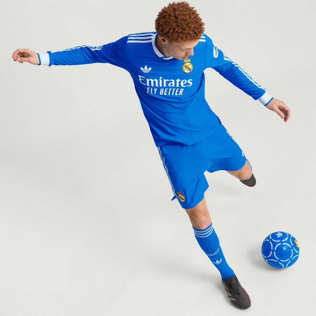 Adidas Real Madrid 25 26 Authentieke Derde Voetbalshirt met Lange Mouwen