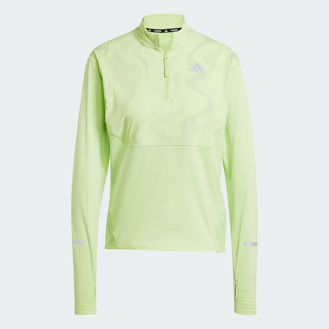 Adidas Ultimate Hi Vis Reflective Shirt met Halflange Rits