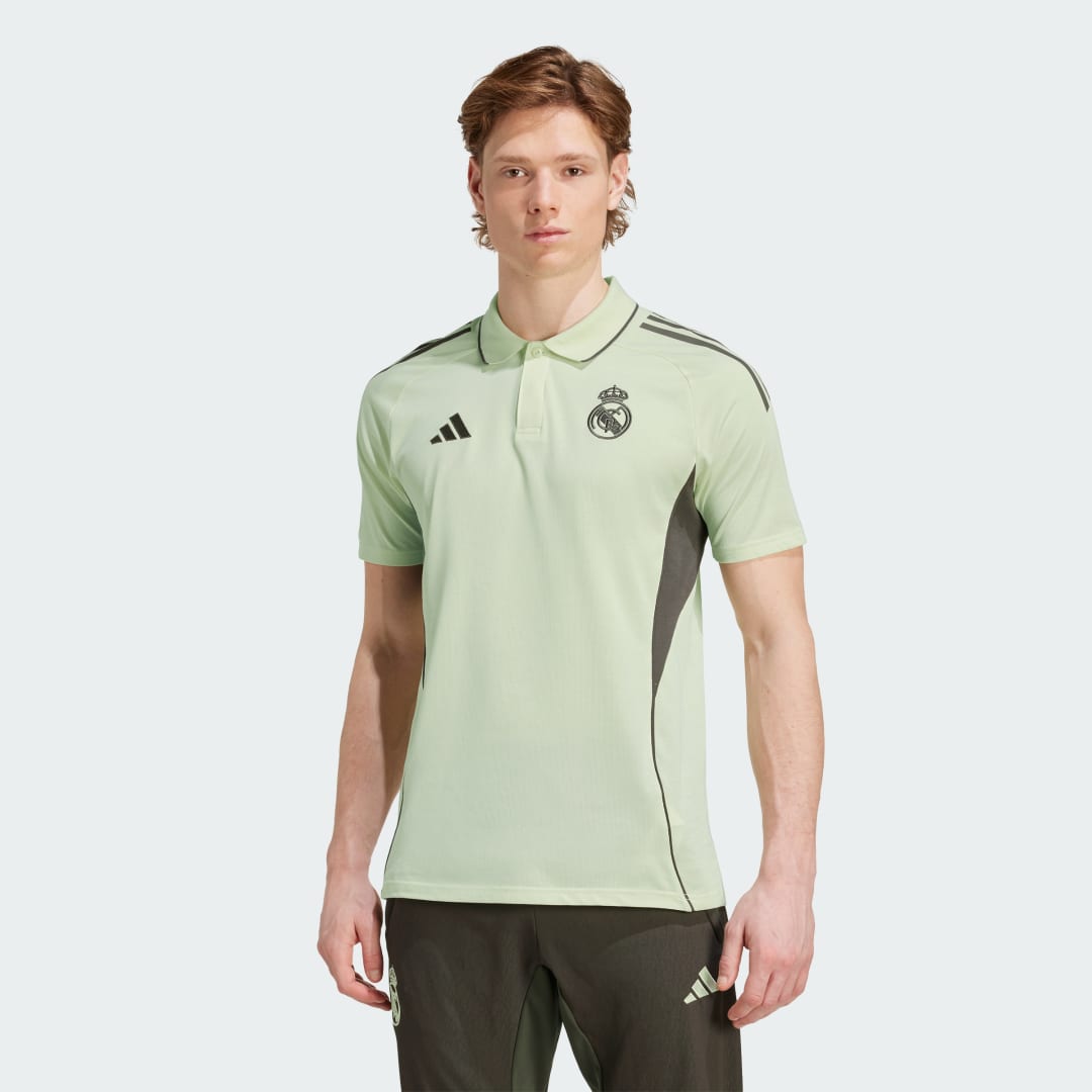 adidas Real Madrid Tiro 25 Competition Polo Shirt Almost Lime 3XL Mens