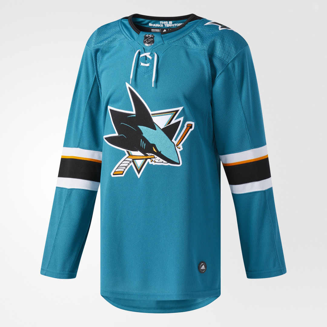 Оригинальная домашняя джерси Sharks adidas Performance