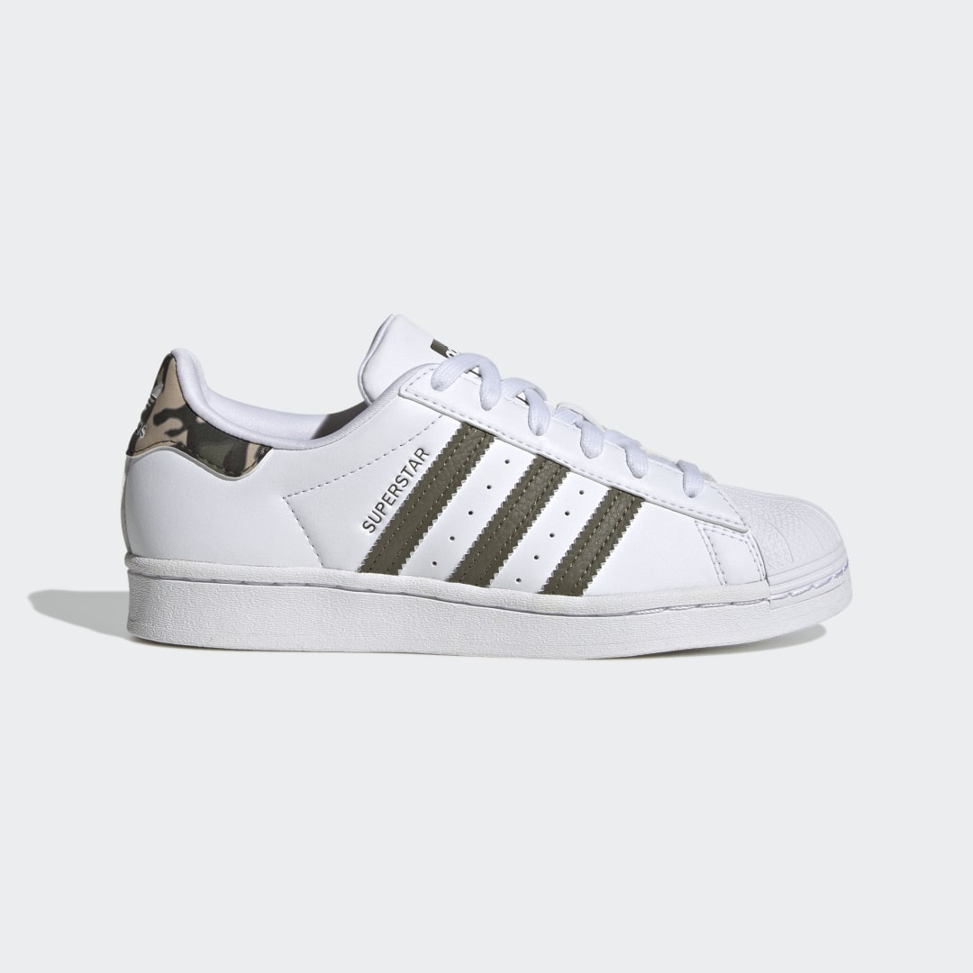 Image of adidas Superstar Shoes Cloud White 3.5 - Kids Lifestyle Athletic & Sneakers