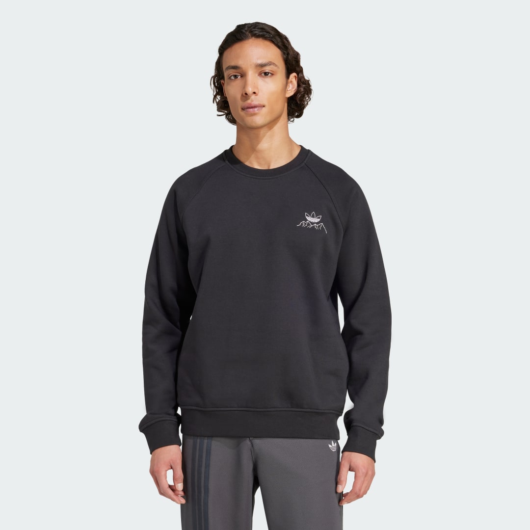 Image of Felpa Winter Resort Mountain Graphic Fleece Crewneck cod002
