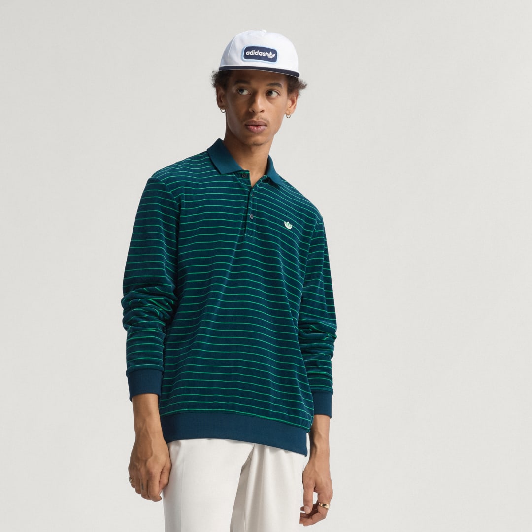 Adidas Originals Velour Longsleeve Polo