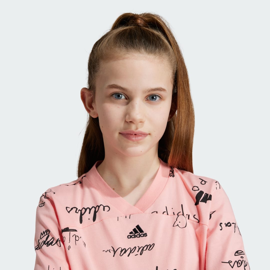 Adidas Brand Love Cropped T-shirt Kids