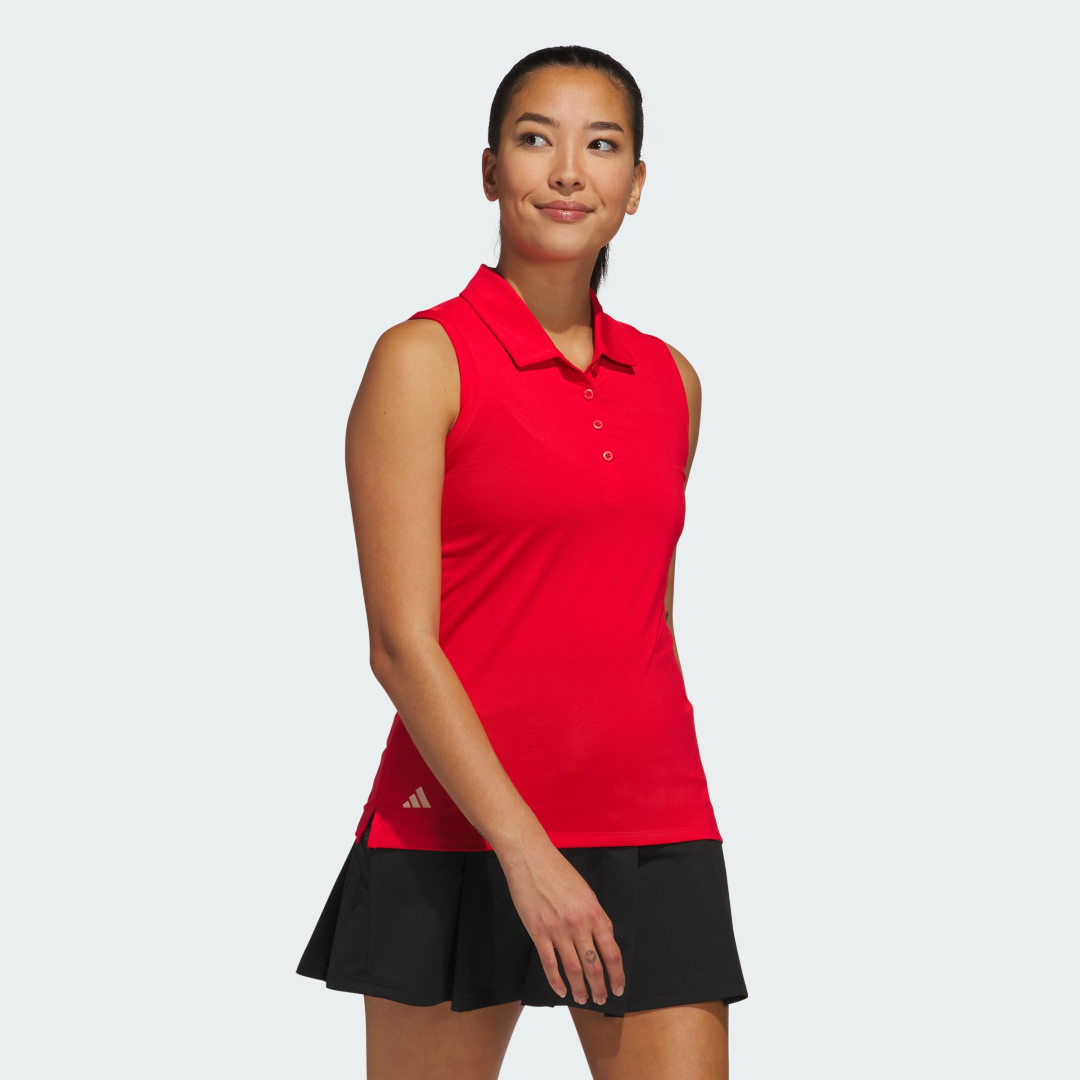Adidas Ultimate365 Solid Mouwloos Poloshirt