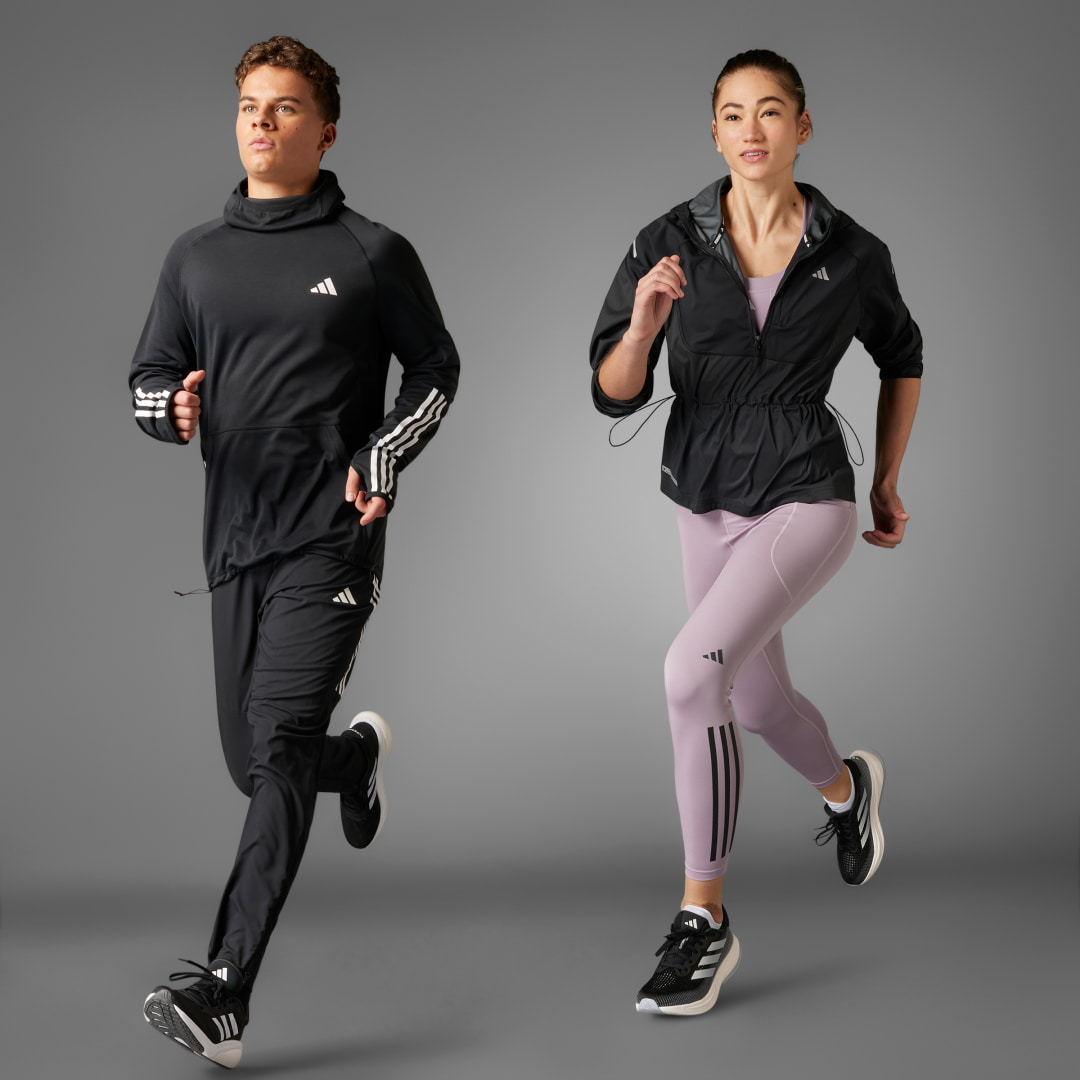 Adidas Own the Run 3-Stripes Hoodie