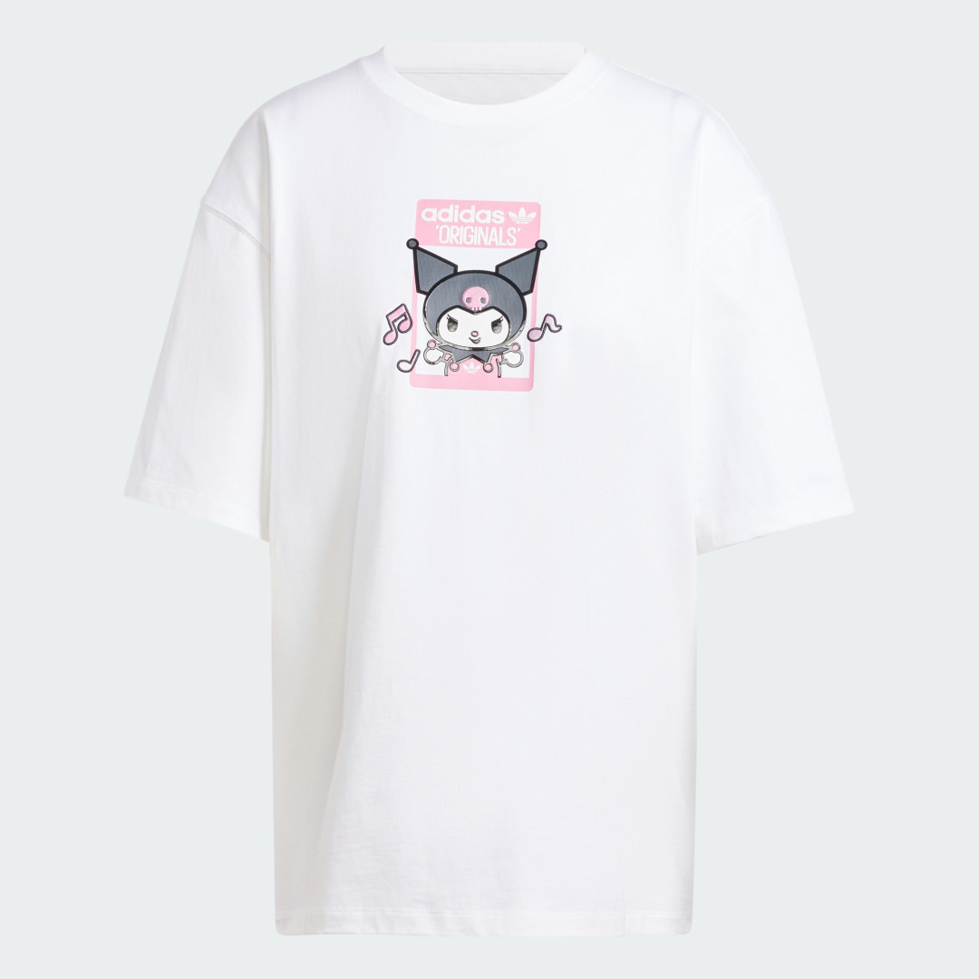 

Camiseta adidas Originals x Hello Kitty Kuromi Estampada Holgada Mujer, Blanco