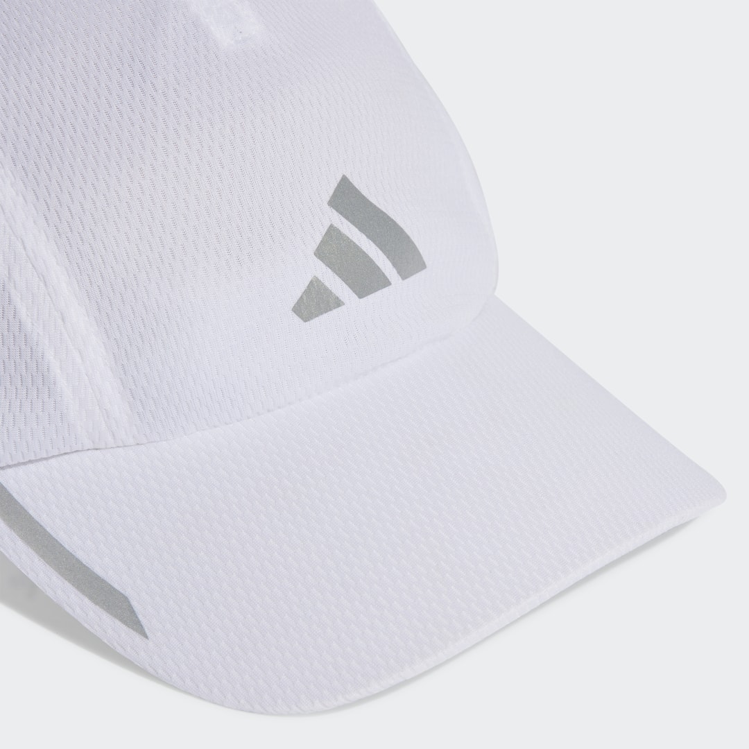 

adidas Gorra de Malla Running AEROREADY Four-Panel Unisex, Blanco