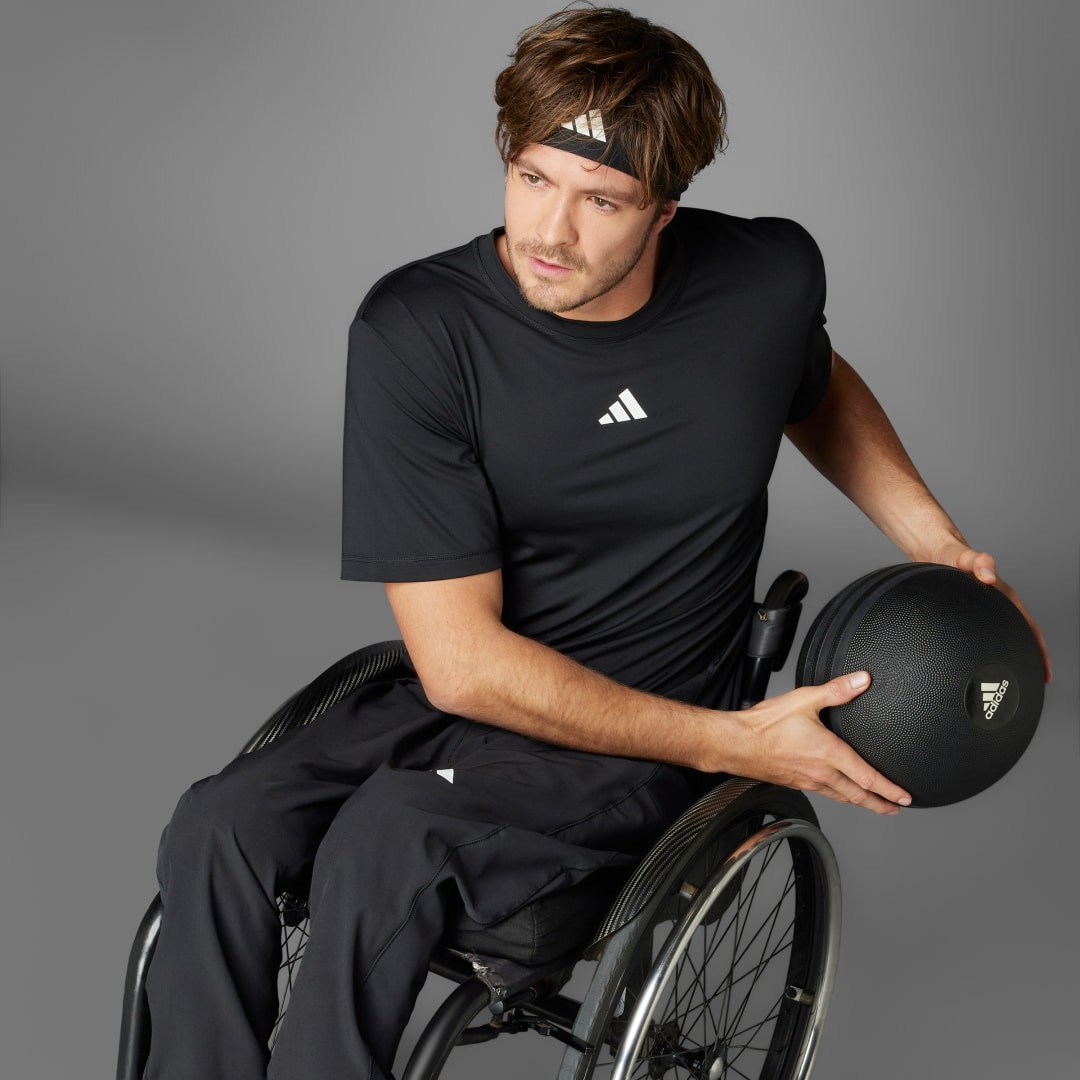 

adidas Playera de Entrenamiento Adapt Hombre, Negro/blanco