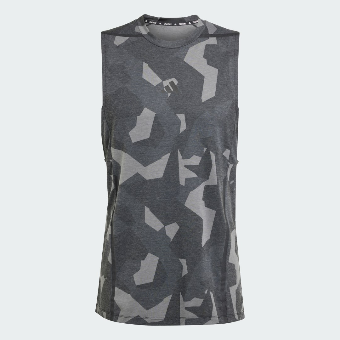 

adidas Playera sin Mangas de Entrenamiento Designed for Training Pro Series Hombre, Gris five/negro
