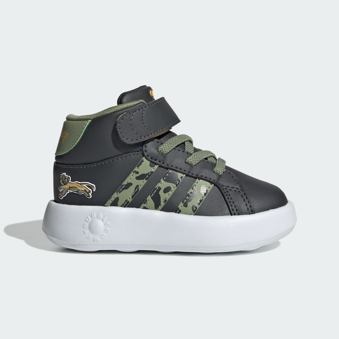 Adidas Disney Lion King Grand Court Mid Kids Carbon / Tent Green / Semi Spark
