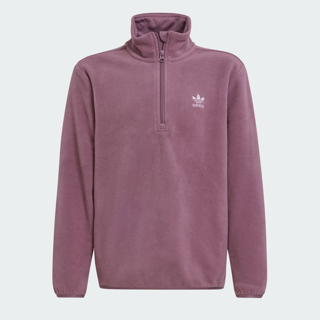 Adidas Polar Fleece Sweatshirt met Halflange Rits Kids