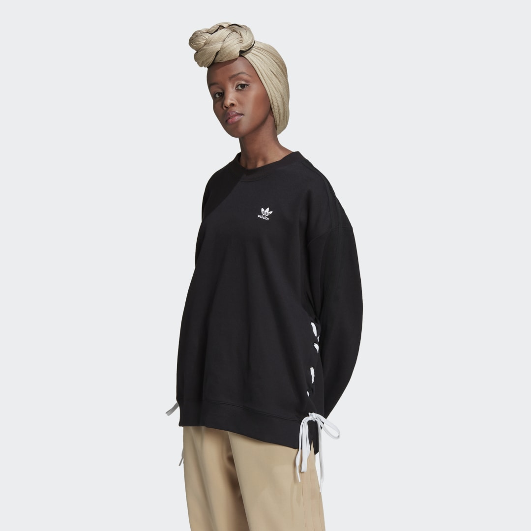 Adidas wrap discount crew sweatshirt