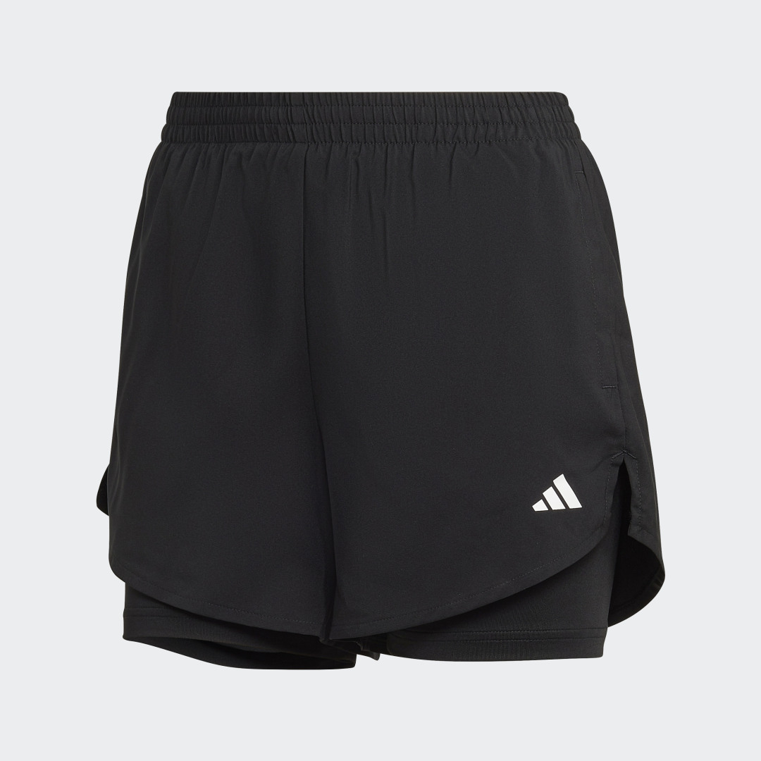 

adidas Shorts Made for Training AEROREADY Minimal Dos en Uno Mujer, Blanco