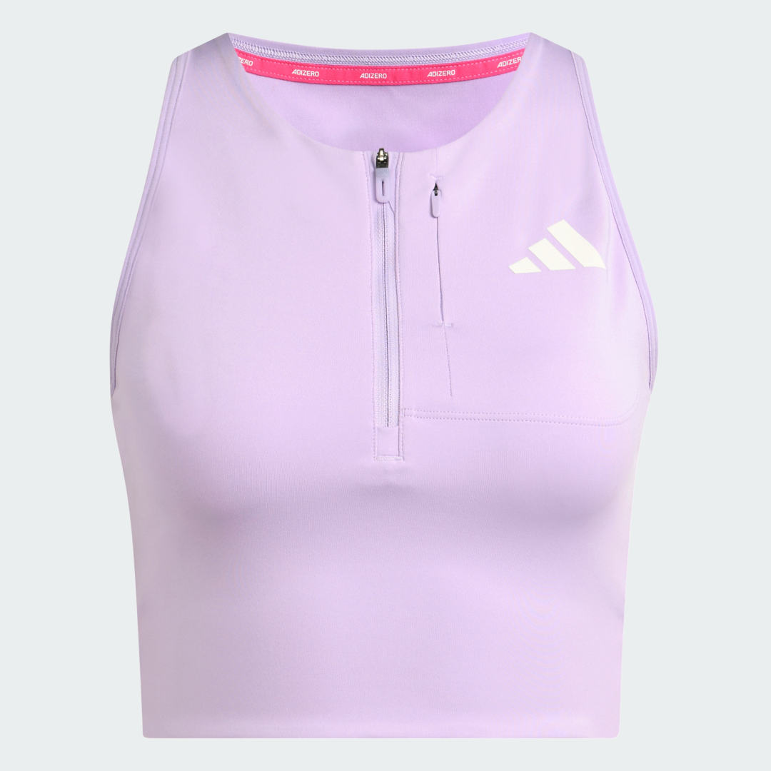 Crop top de running poche gel Adizero - vue 8