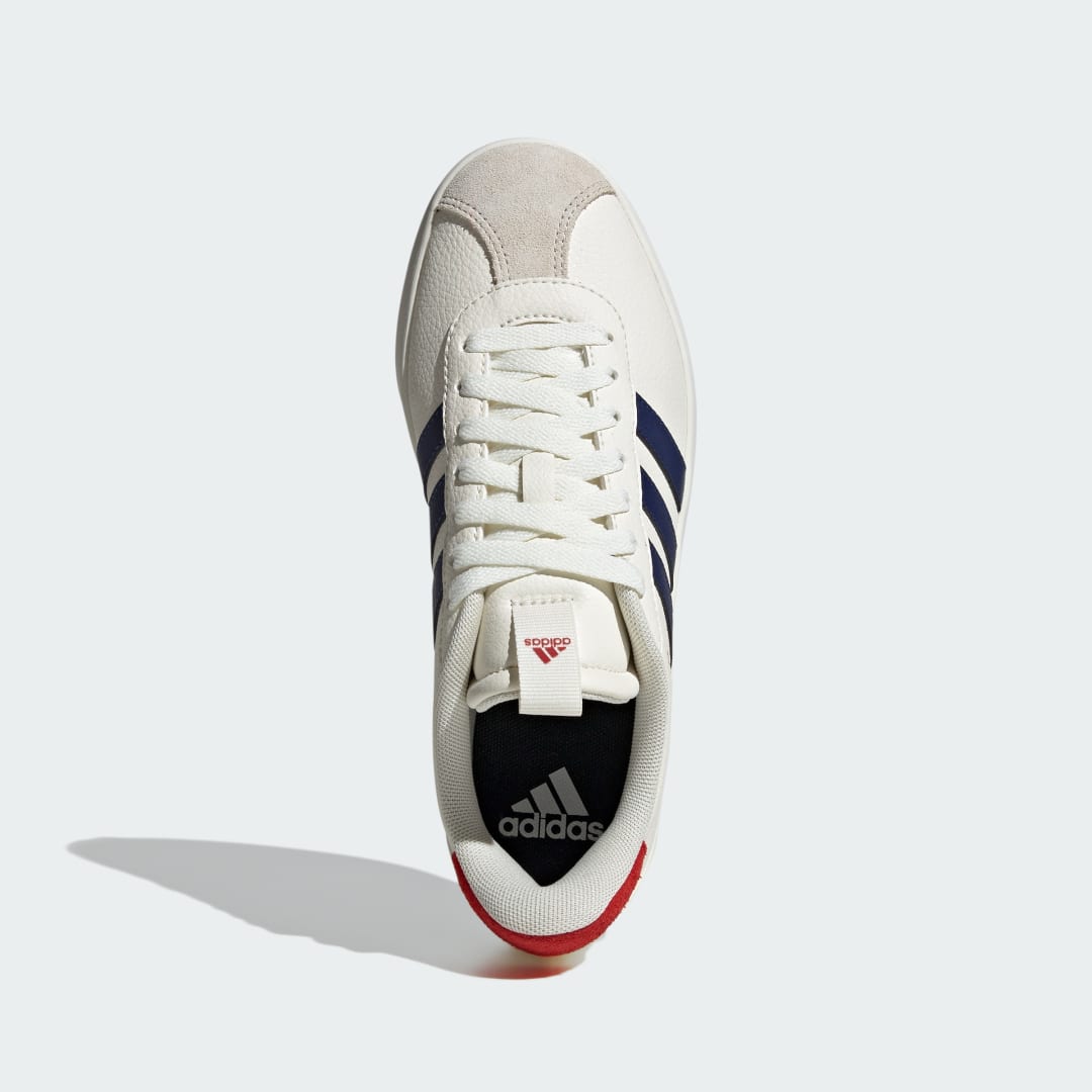 Adidas VL court sneaker Off White / Dark Blue / Better Scarlet