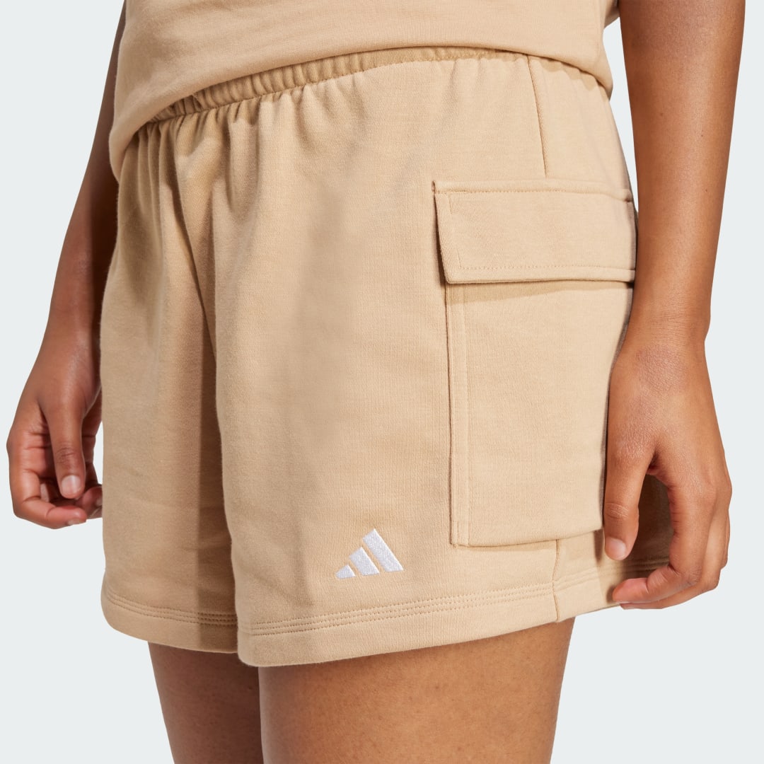 Adidas Essentials Small Logo French Terry Cargo Short