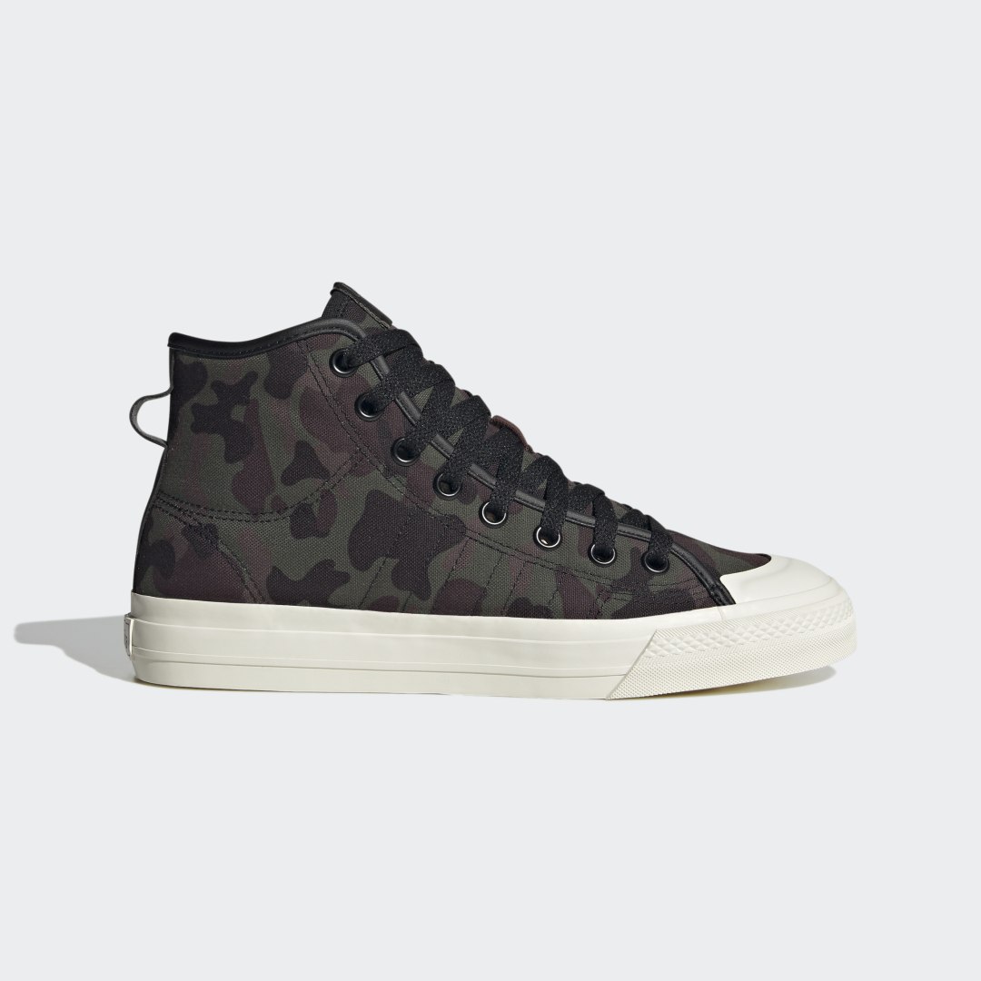 

adidas Tenis Nizza Hi RF Unisex, Olive strata/negro/negro
