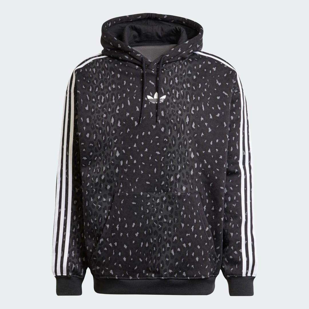 Sweat shirt à capuche ample imprimé intégral Leo - vue 4