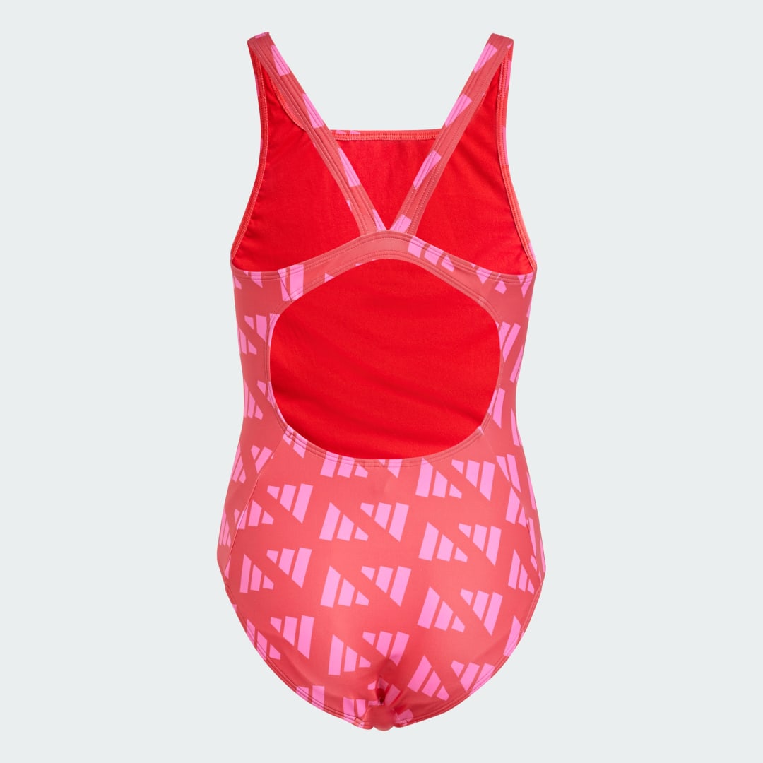Maillot de bain dos en V graphisme logo enfants - vue 2