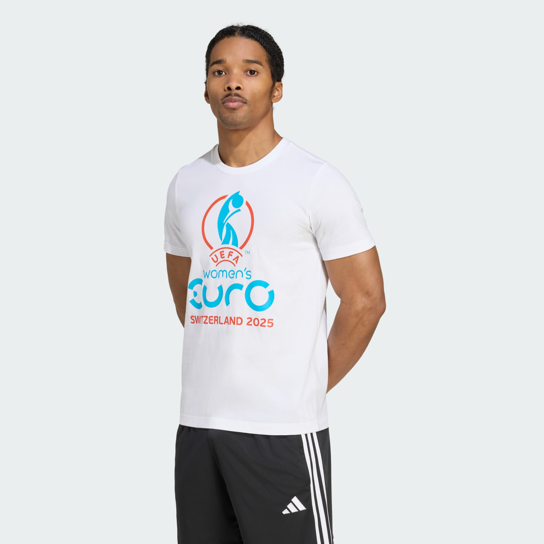 T shirt adidas Official Emblem Euro 2025 - vue 3