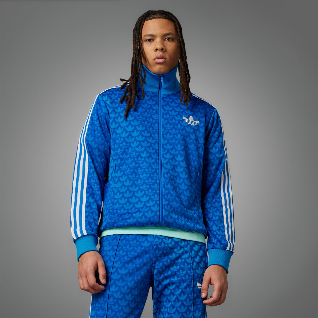 adidas Adicolor 70s Monogram Track Top - Lucid Blue | IP6980 