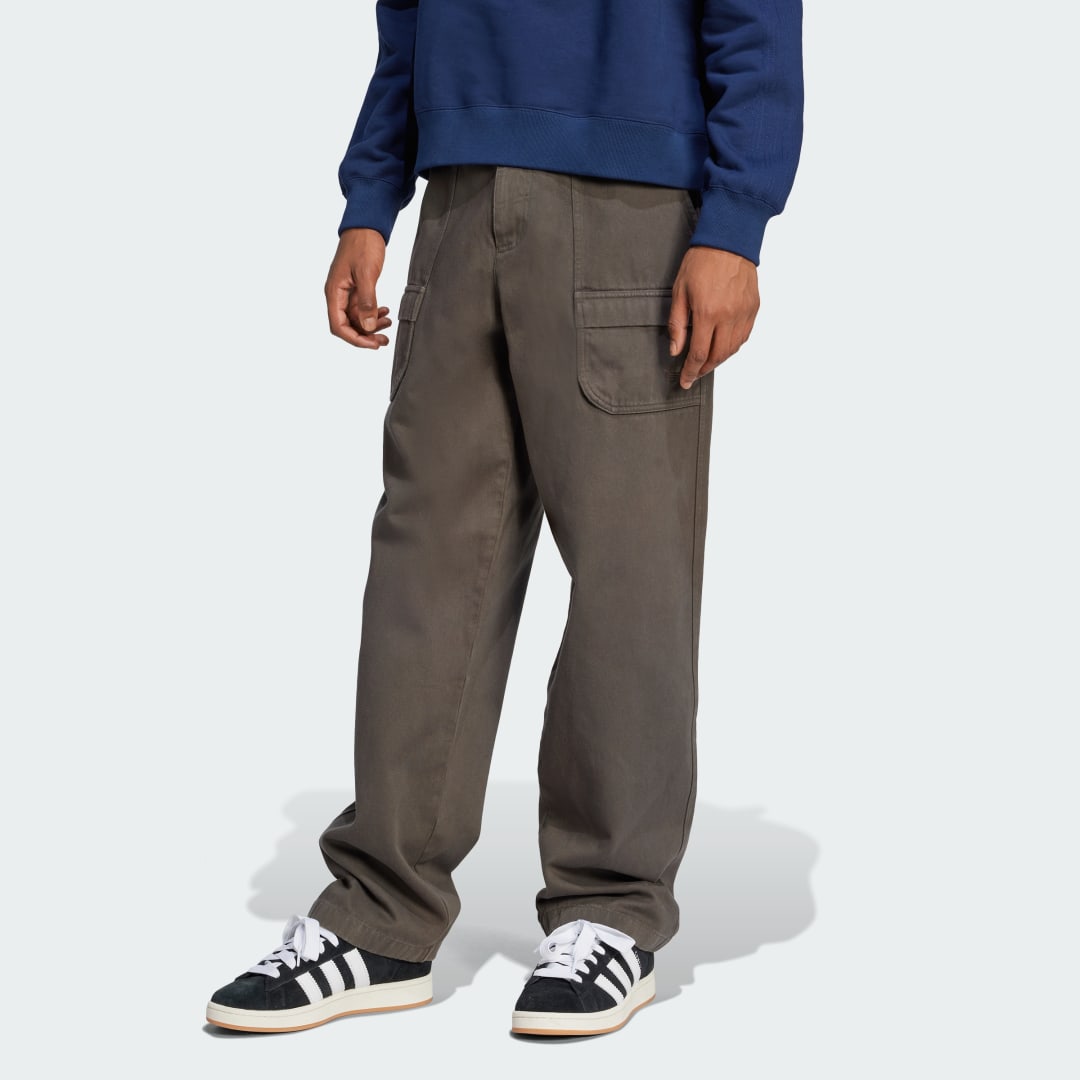 Adidas Premium Essentials Washed Workwear Cargo Joggers