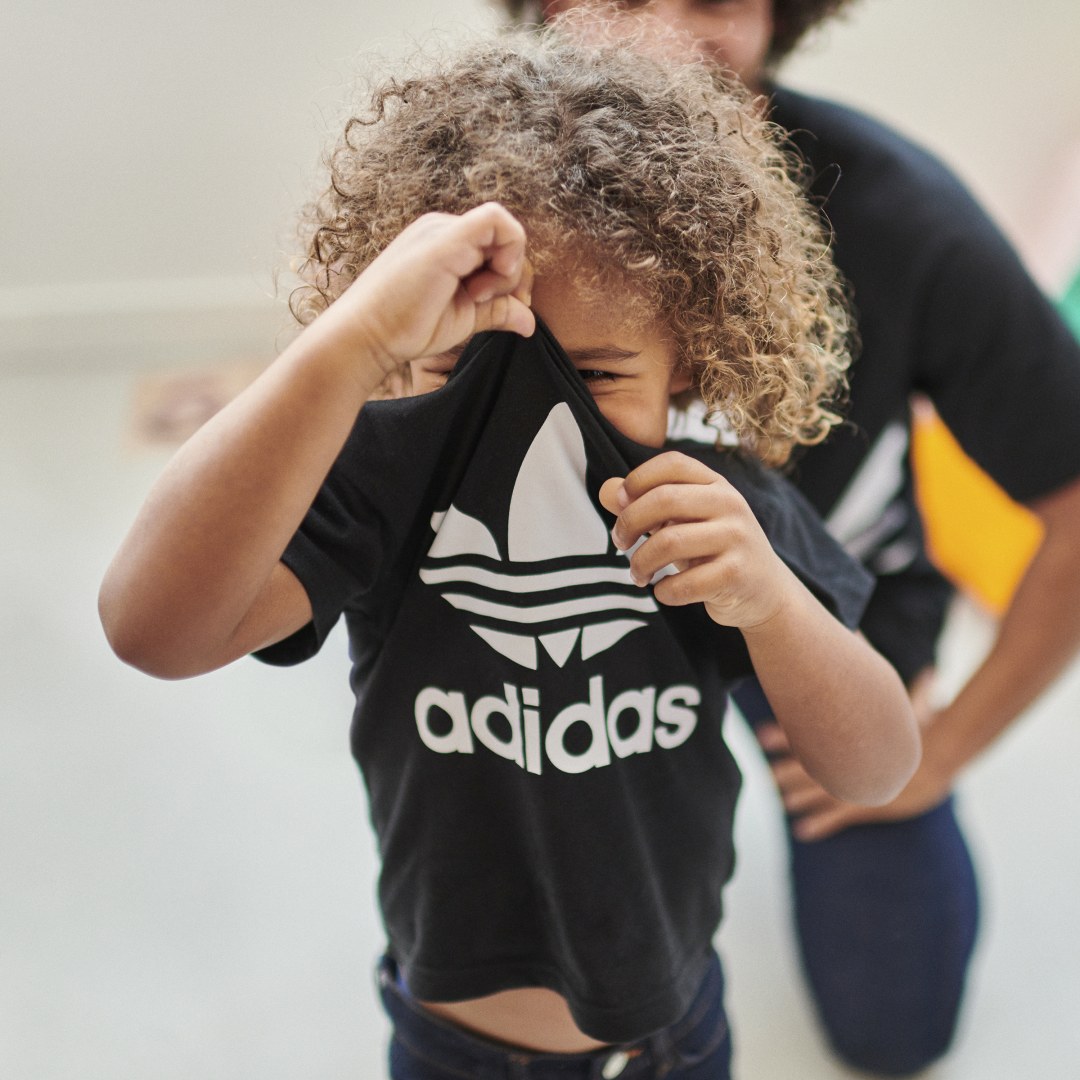 

adidas Camiseta Trifolio Niño, Blanco