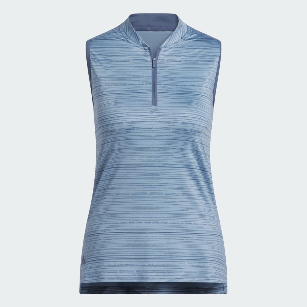 Adidas Ultimate365 Stripe Mouwloos Poloshirt