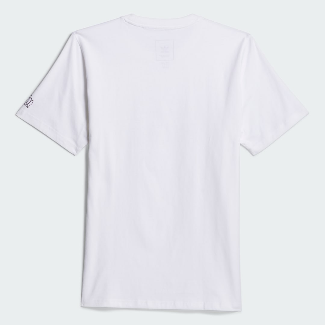 

adidas Playera Manga Corta Dill Eyes Hombre, Blanco
