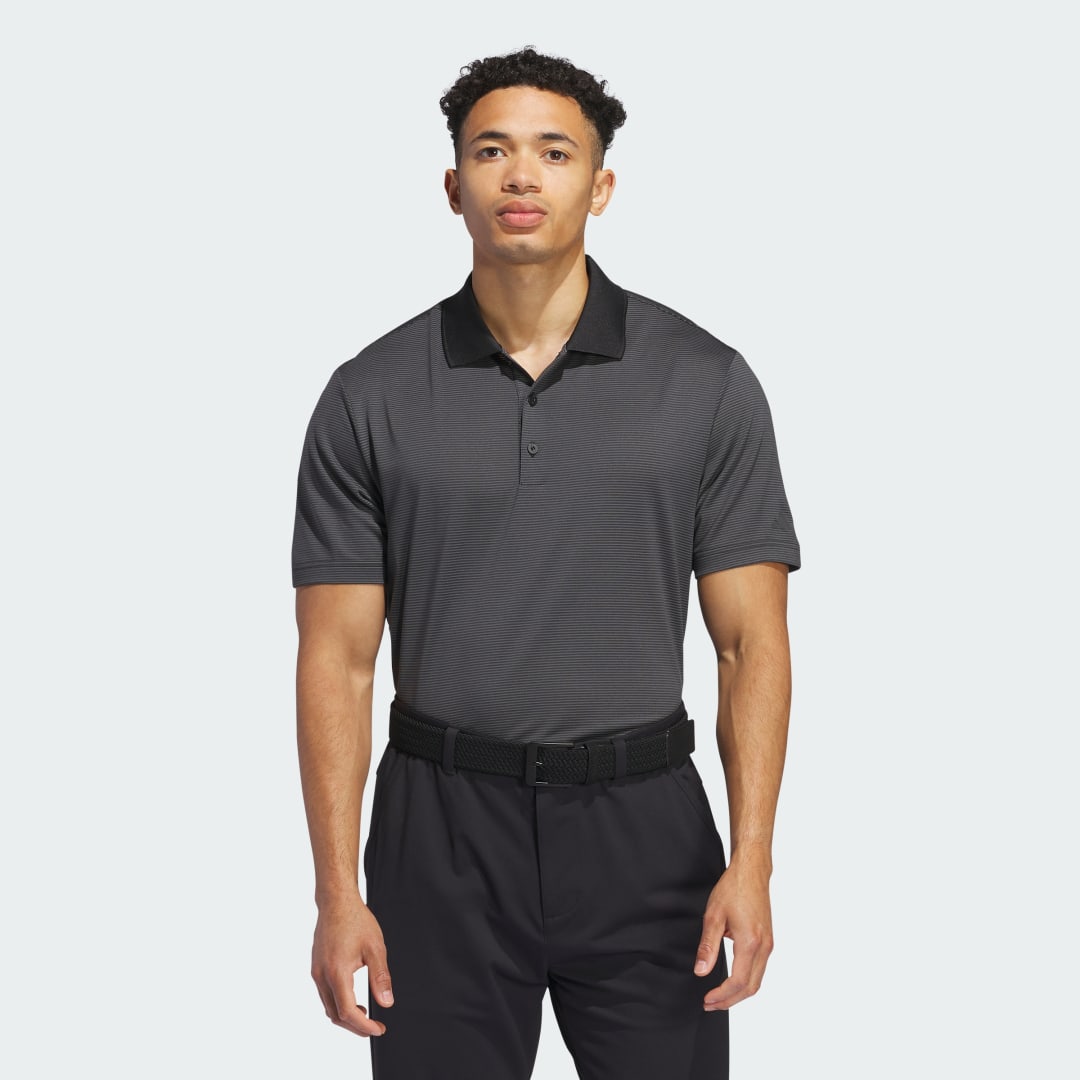 Image of adidas Ottoman Polo Shirt Black M - Men Golf Polo Shirts