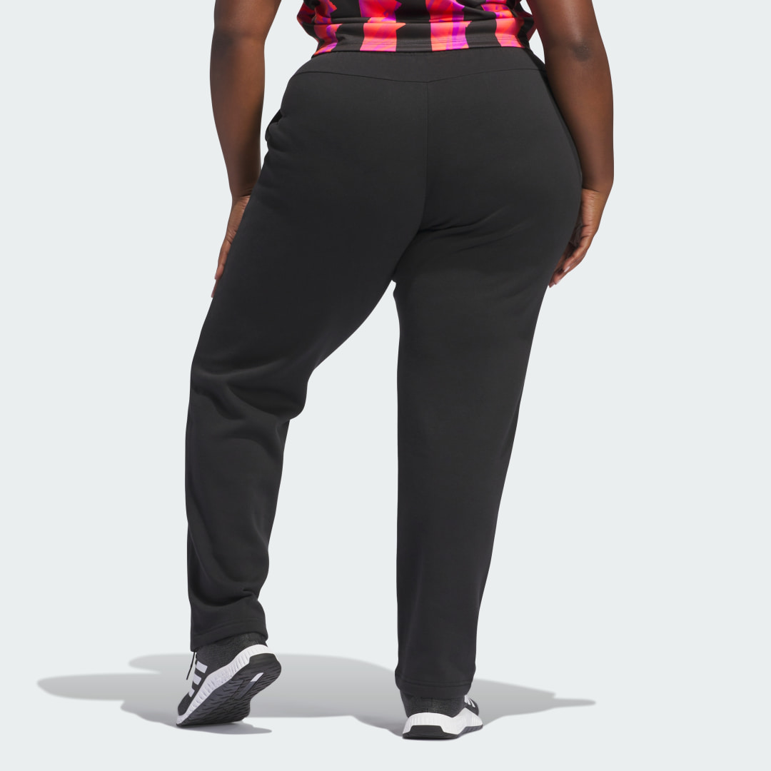 Adidas Essentials Small Logo Feel Cozy Open Hem Broek (Grote Maat)
