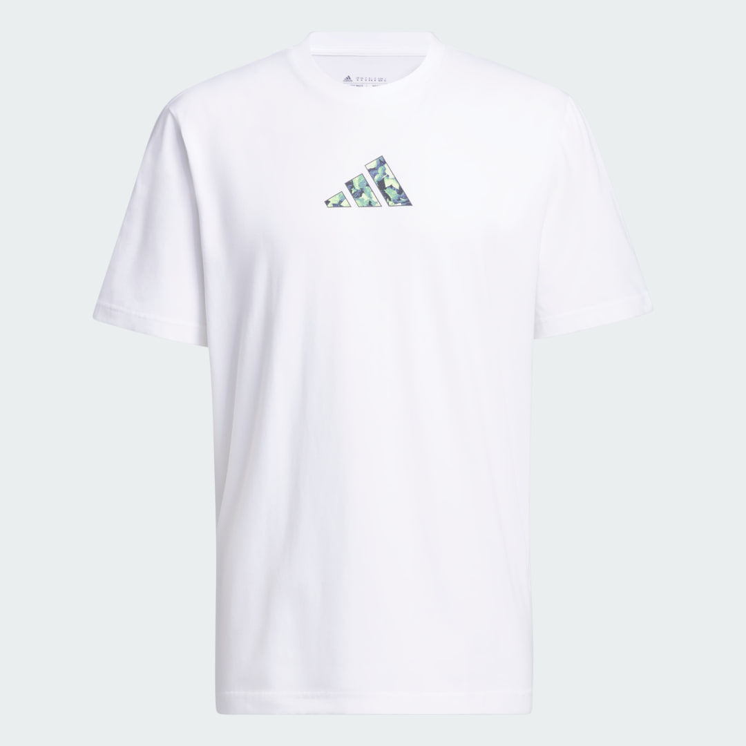 

adidas Playera Lil Stripe Fotoreal Estampada Hombre, Blanco