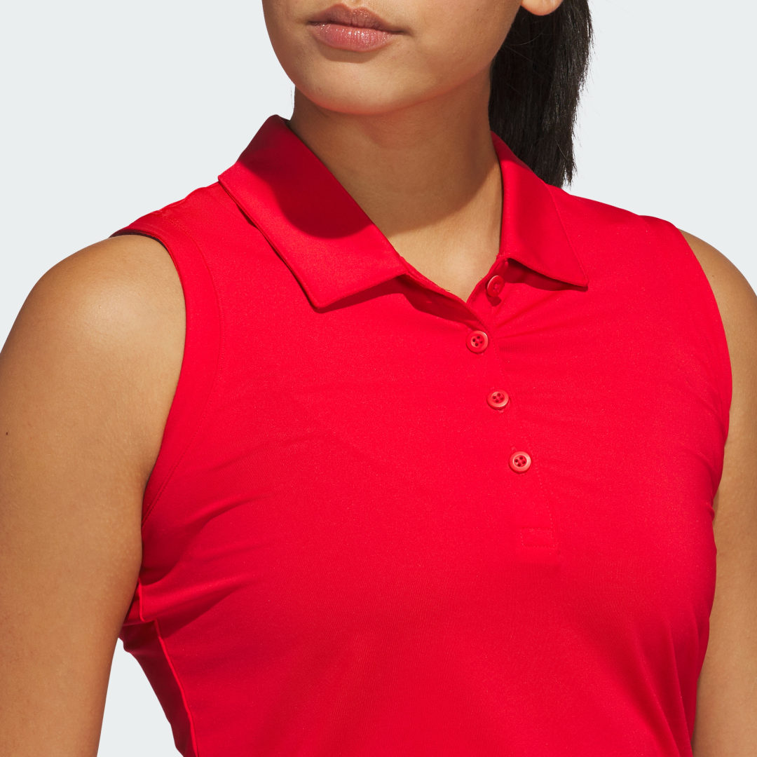 Adidas Ultimate365 Solid Mouwloos Poloshirt