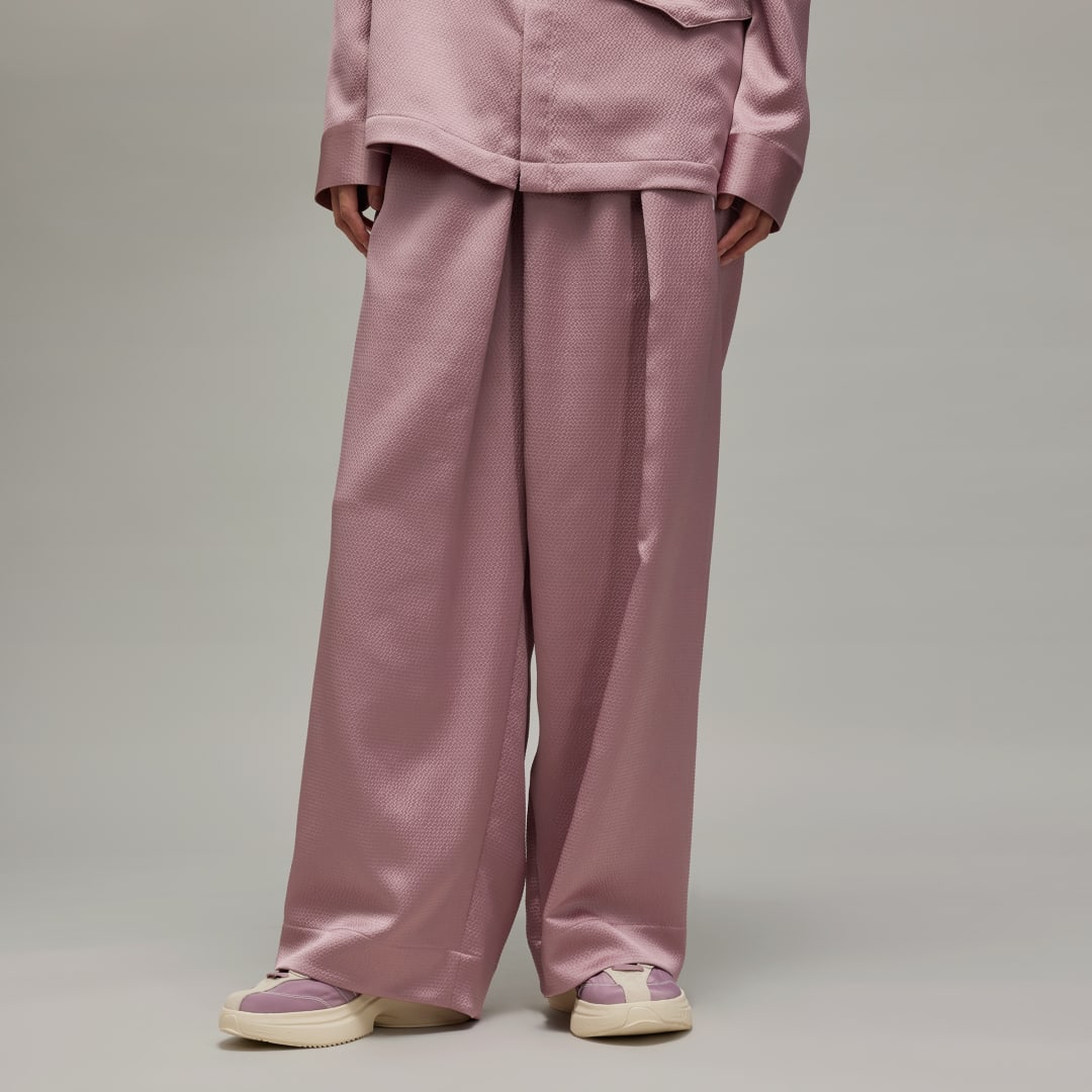 Adidas Y-3 Wide Leg Tech Seersucker Broek