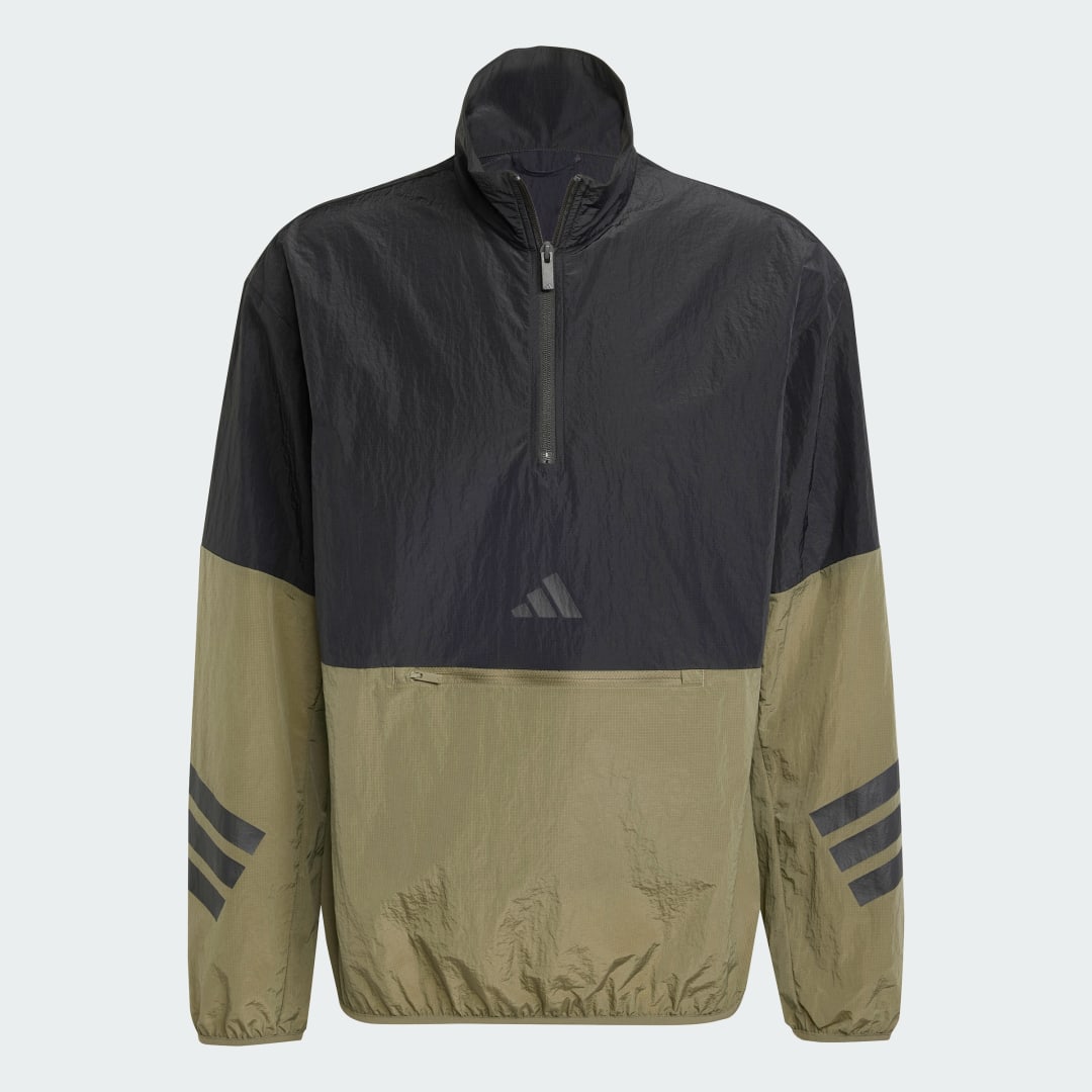 Adidas Future Icons 3-Stripes Woven Sweatshirt met Halflange Rits