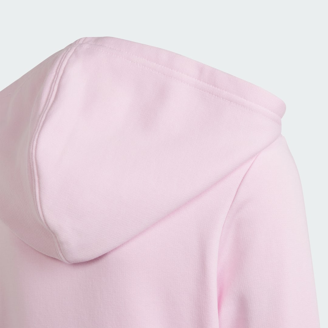 

adidas Buzo con Capucha Essentials Linear Logo Cierre Frontal Niño, Rosa