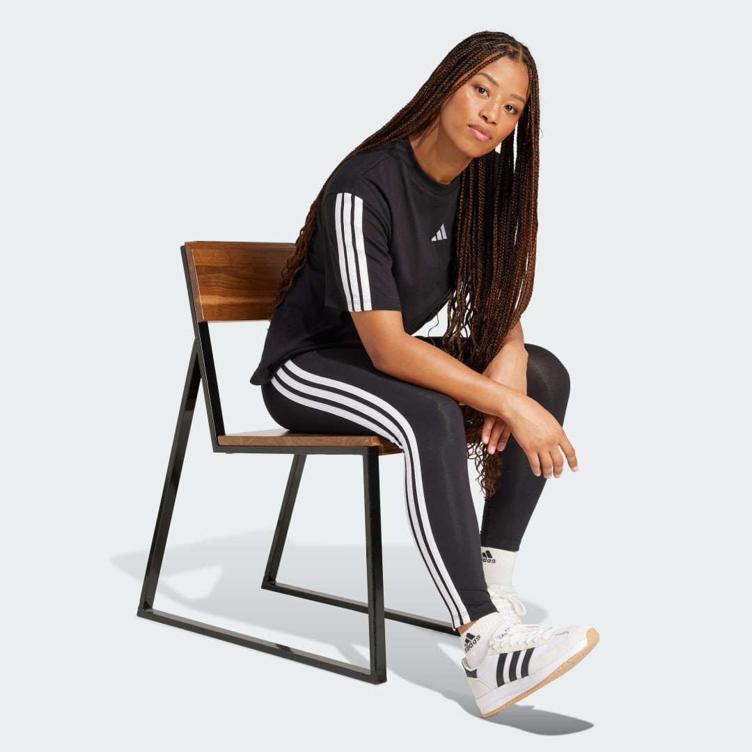 Adidas Essentials 3-Stripes Katoenen Legging
